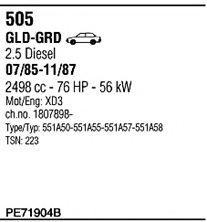 FONOS PE71904B Exhaust System